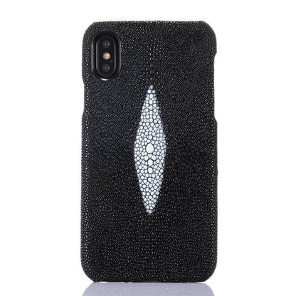 Leather iPhone Case, Pearl Fish Skin Leather Phone Case