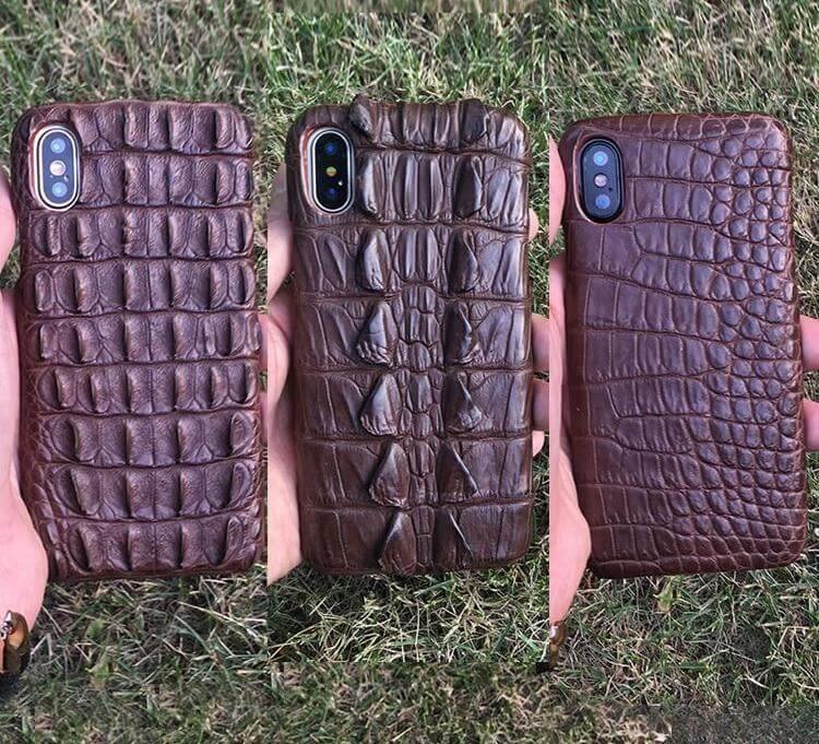 Crocodile Leather iPhone Case, Luxury Genuine Skin Phone Case