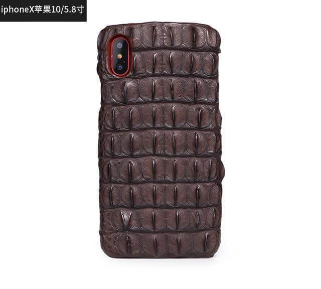 Crocodile Leather iPhone Case, Luxury Genuine Skin Phone Case