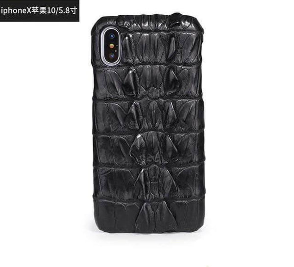 Crocodile Pattern iPhone Case, Luxury Leather Style Phone Case
