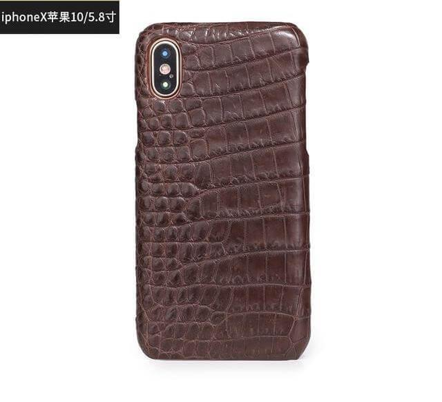 Crocodile Leather iPhone Case, Luxury Genuine Skin Phone Case