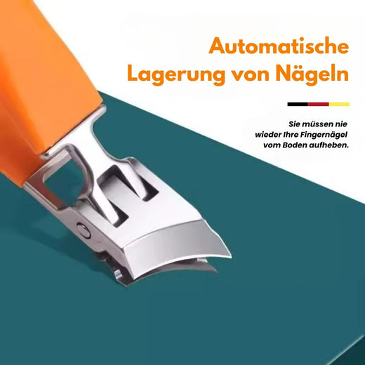 Nail Clippers for Thick Nails, Wide Jaw Stainless Steel Clipper with Nail Catcher & Non-Slip Grip