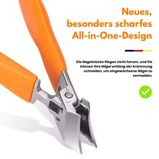 Nail Clippers for Thick Nails, Wide Jaw Stainless Steel Clipper with Nail Catcher & Non-Slip Grip
