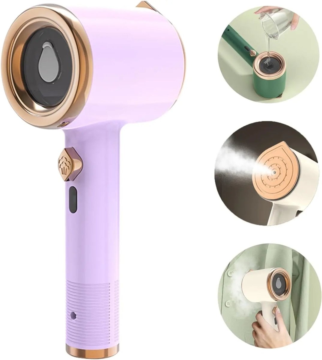 DEWRINKIQ Portable Handheld Fabric Steamer