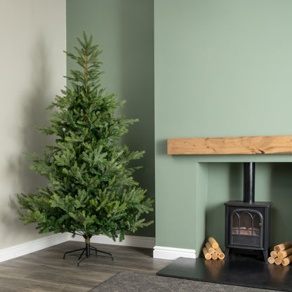 Artificial Christmas Tree 7ft, Real Look Green Fir Tree with 2326 Tips