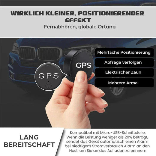 Mini GPS Tracker, Magnetic Real-Time Tracking Device for Vehicles, Luggage & Valuables