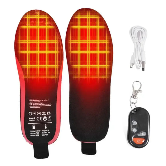 Rechargeable Heated Insoles with Remote Control