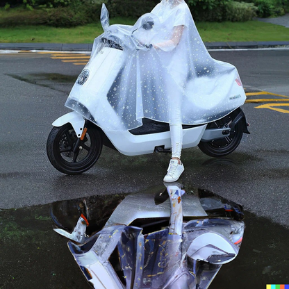 Motorcycle Rain Suit, Full Body Thick Waterproof Rain Coat