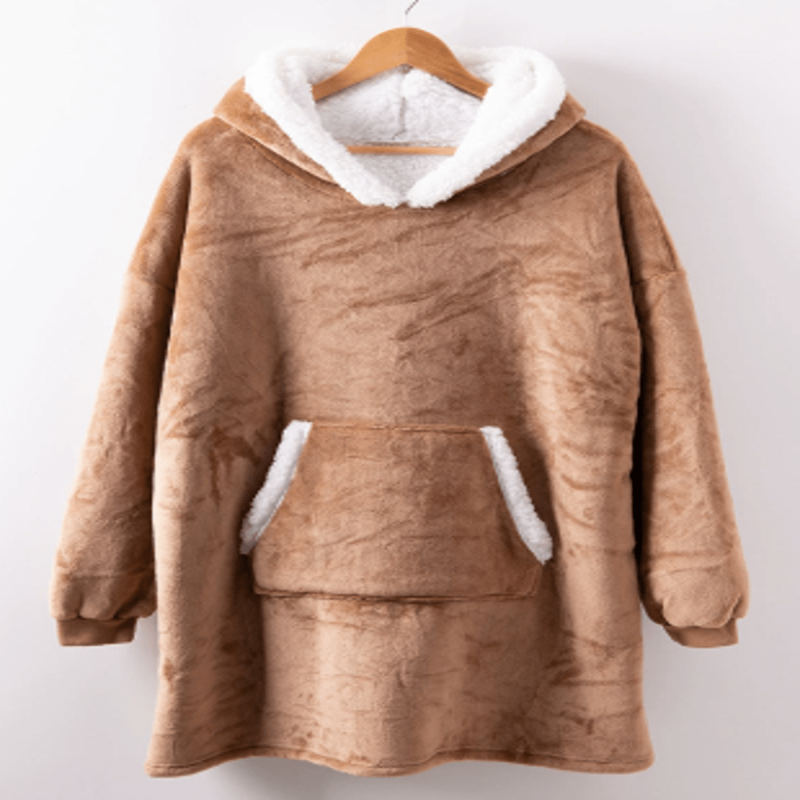 SNUGGOVA Fleece Hoodie Blanket
