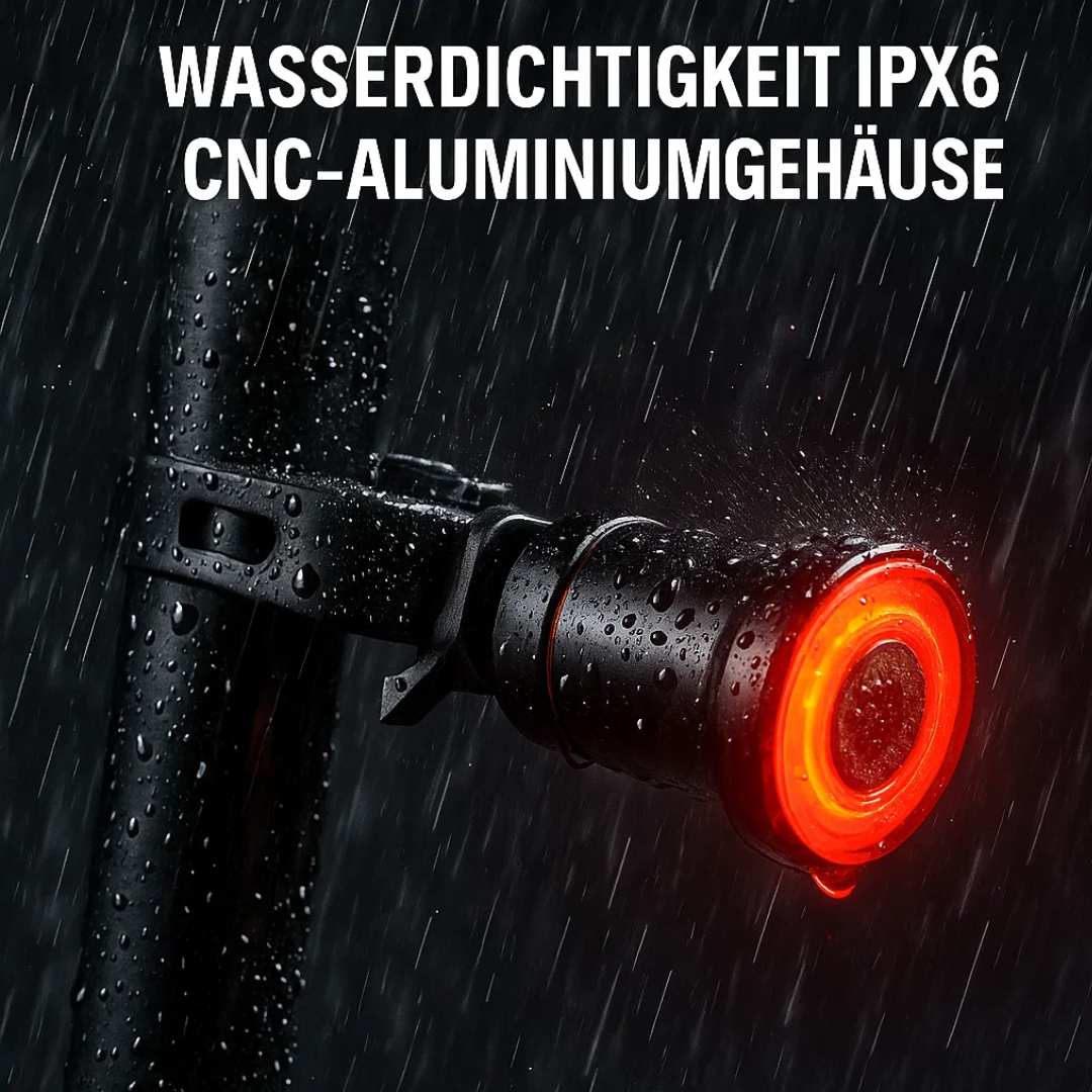 Bike Tail and Brake Light, 6 Modes, Rechargeable