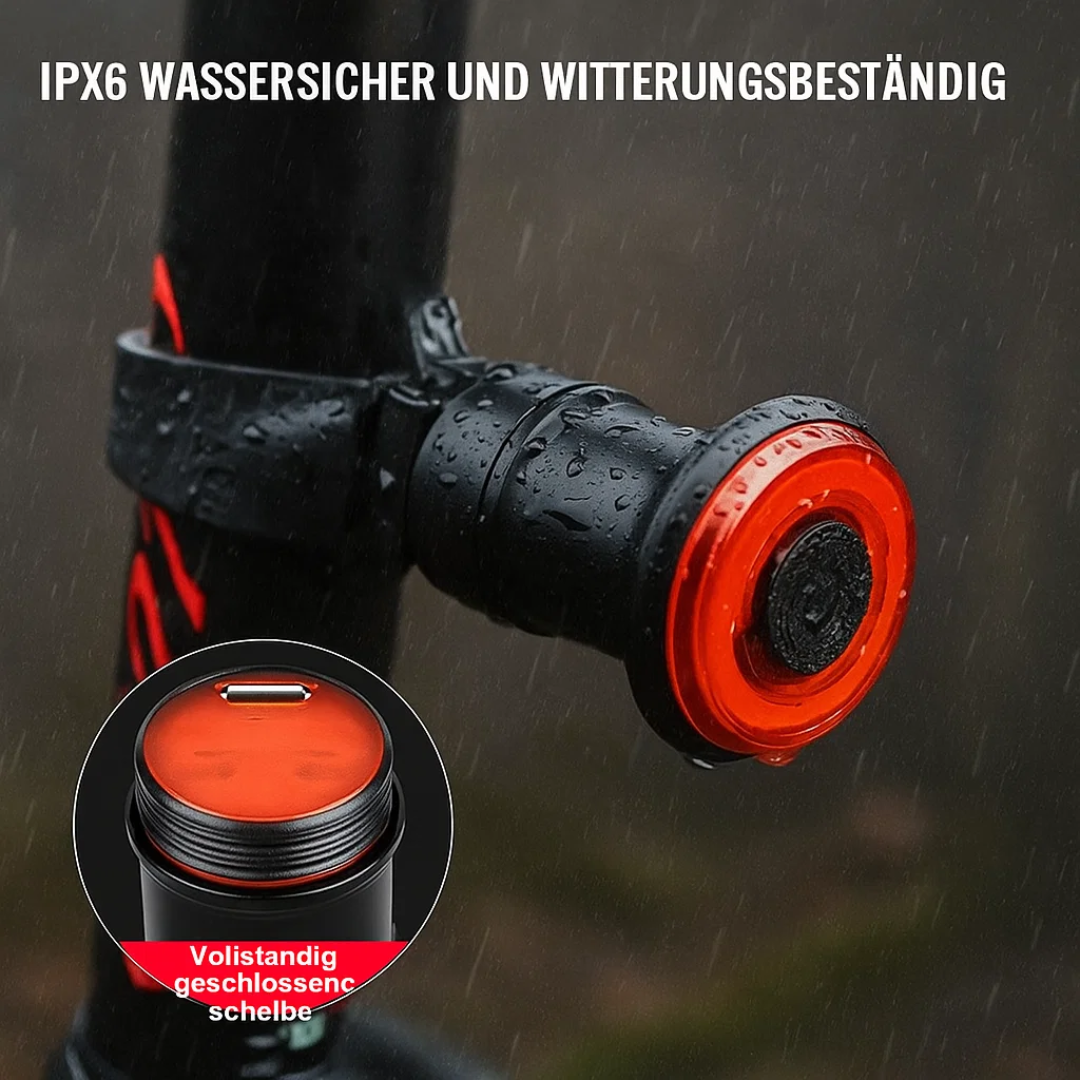 Bike Tail and Brake Light, 6 Modes, Rechargeable