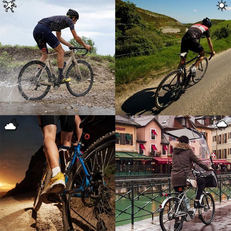 Bike Tail and Brake Light, 6 Modes, Rechargeable