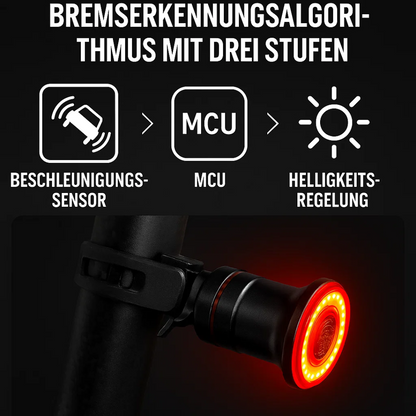 Bike Tail and Brake Light, 6 Modes, Rechargeable
