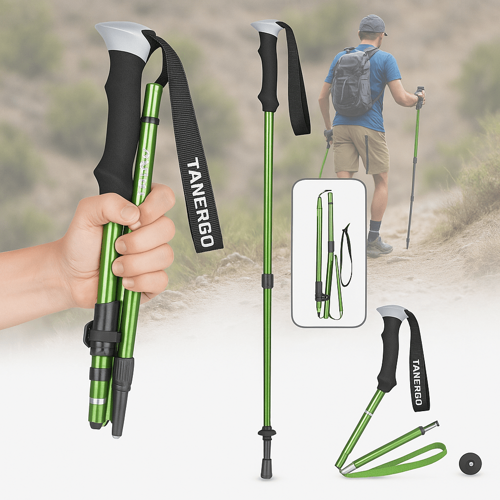 TREKKIFY Adjustable Foldable Walking Poles