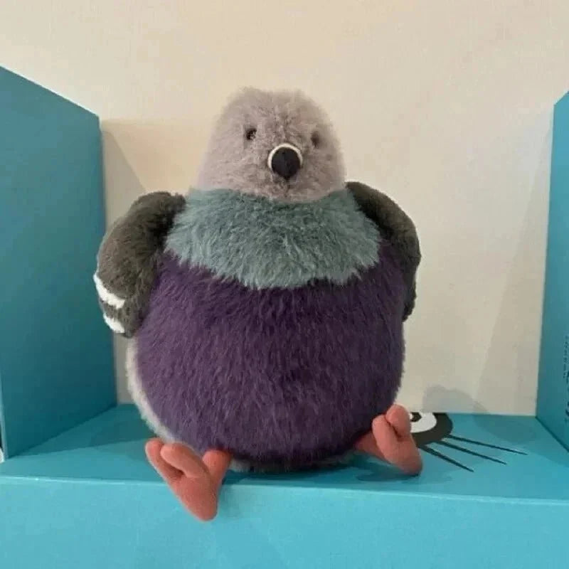 KISSPIGEON Fluffy Pigeon Plush Toy