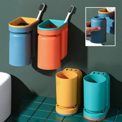 Drill-Free Toothbrush Wall Holder