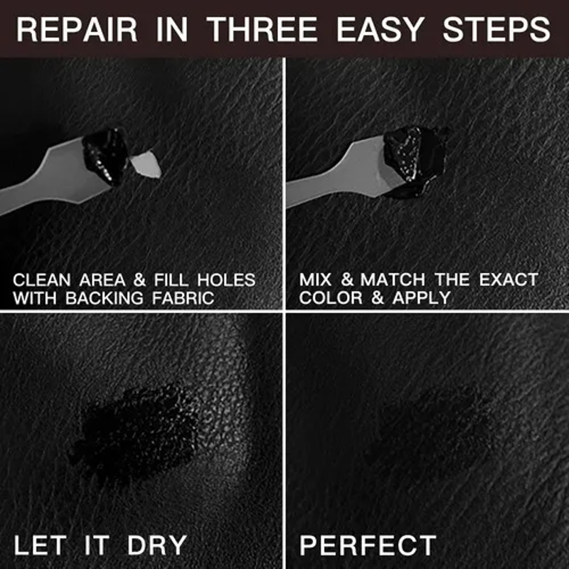 Leather Repair Gel for Car Seats, Furniture & Bags