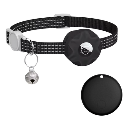 Smart GPS Tracker Collar for Cats and Dogs – Schwarz