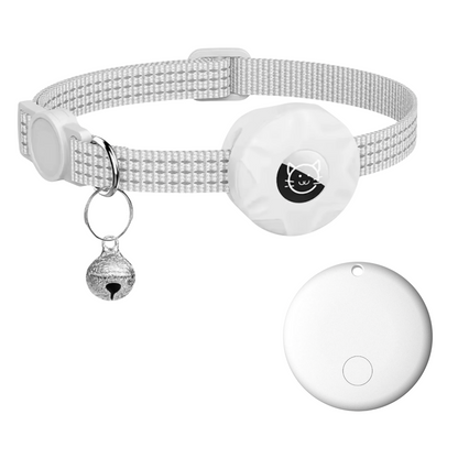 Smart GPS Tracker Collar for Cats and Dogs – Weiß