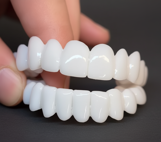 Snap On Teeth Covers, Boil to Fit Cosmetic Resin Veneers to Hide Gaps, Chips & Discolored Teeth