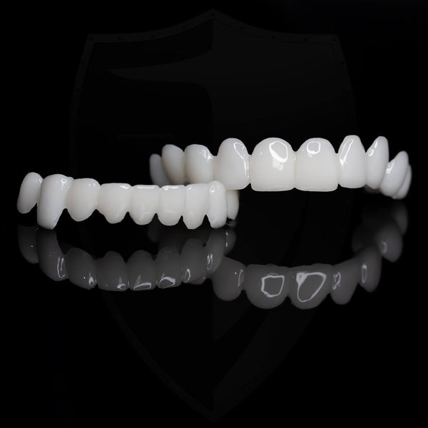 Snap On Teeth Covers, Boil to Fit Cosmetic Resin Veneers to Hide Gaps, Chips & Discolored Teeth