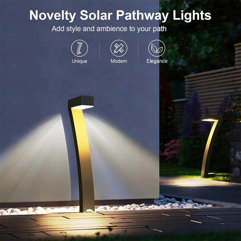 Solar Pathway Lights, 4-Pack, Warm White LED, IP65