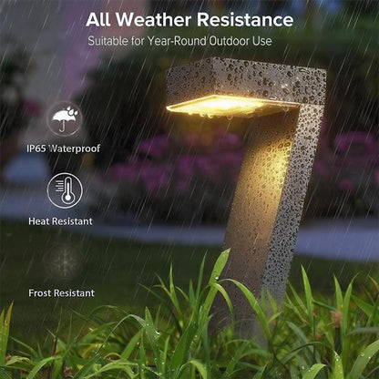 Solar Pathway Lights, 4-Pack, Warm White LED, IP65