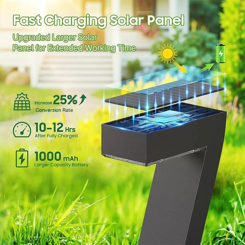 Solar Pathway Lights, 4-Pack, Warm White LED, IP65