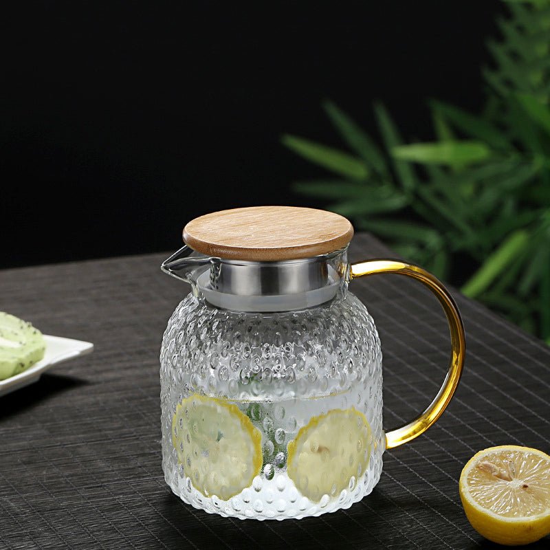 Glass Pitcher with Bamboo Lid
