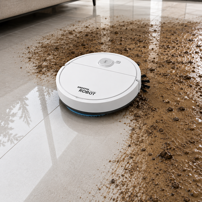 3-in-1 Robot Vacuum & Mop, 2000Pa, Drop Sensor, Hard Floors