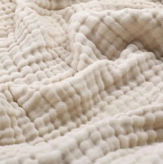 Soft Muslin Cotton Throw Blanket, Round