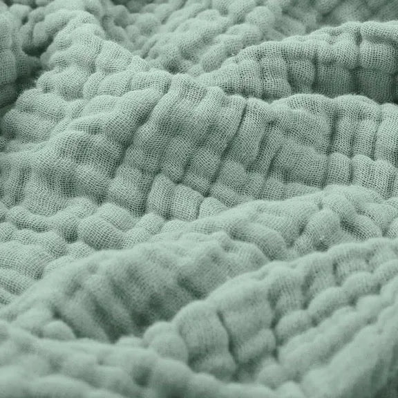 Muslin Cotton Throw Blanket, Soft Breathable Lightweight Blanket for Couch, Bed & Bedroom