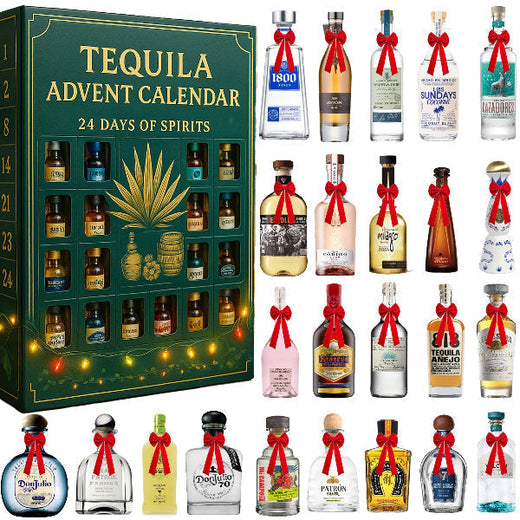 Tequila Advent Calendar 2026, 24 Mini Decorative Bottles Christmas Countdown