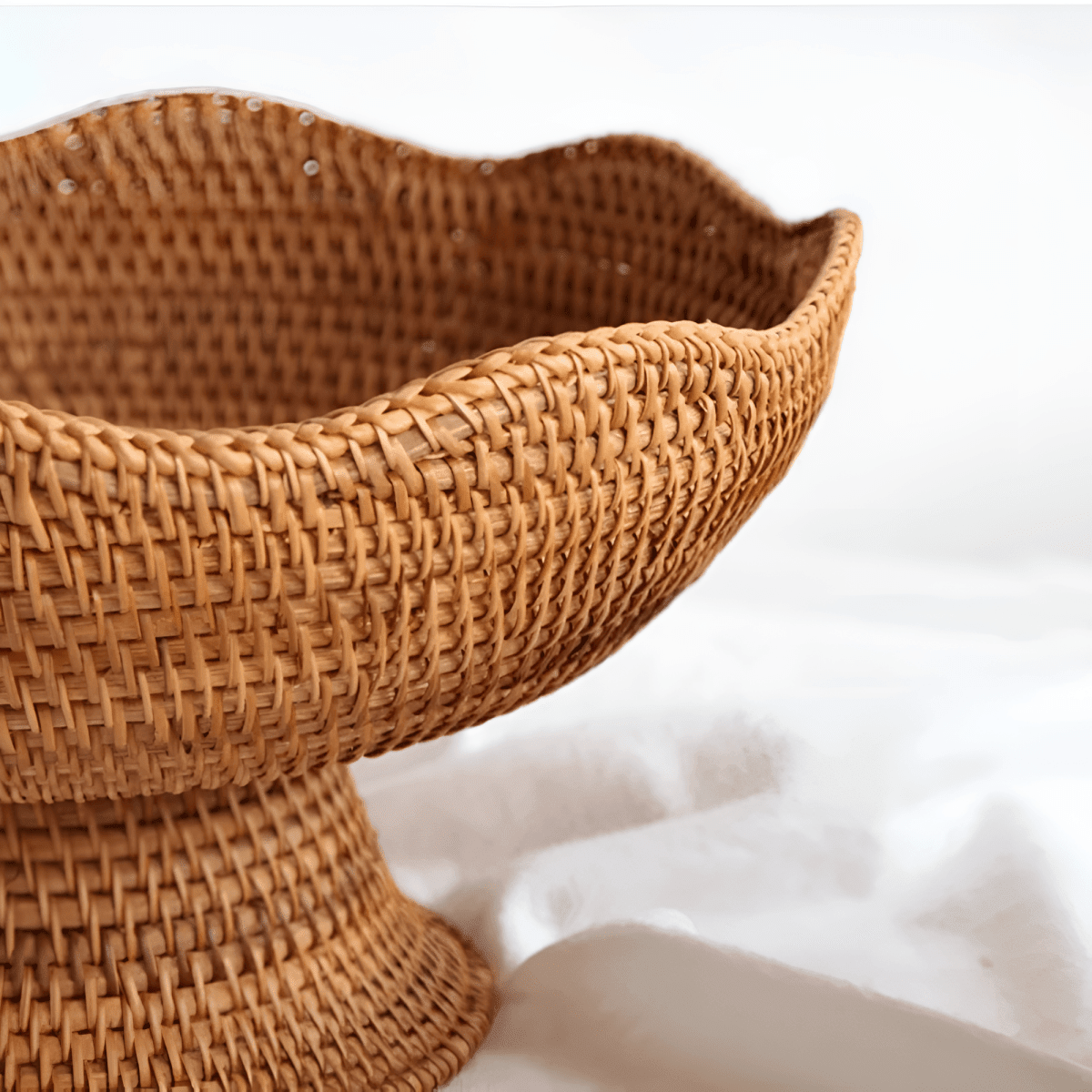 ORGANICBASK Handcrafted Rattan Fruit Basket