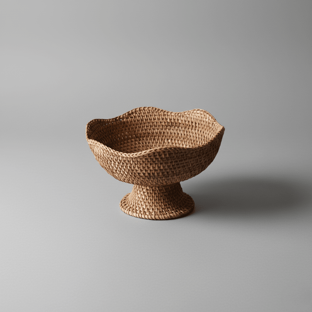 ORGANICBASK Handcrafted Rattan Fruit Basket