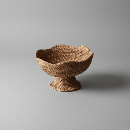 ORGANICBASK Handcrafted Rattan Fruit Basket