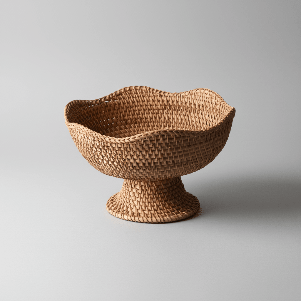 ORGANICBASK Handcrafted Rattan Fruit Basket