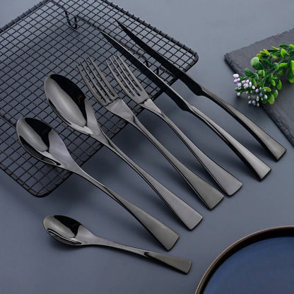 NOIRVIA Black Stainless Steel Cutlery