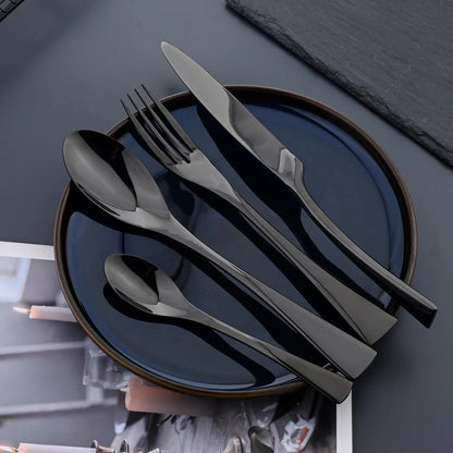 NOIRVIA Black Stainless Steel Cutlery