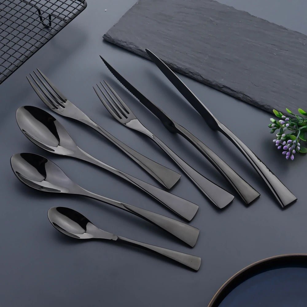 NOIRVIA Black Stainless Steel Cutlery