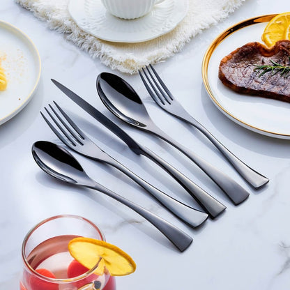 NOIRVIA Black Stainless Steel Cutlery