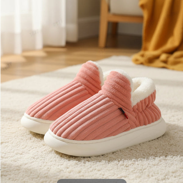 Thermal Slippers, Warm Vegan Fleece Lined Cozy House Slippers in Six Colors & a Wide Size Range