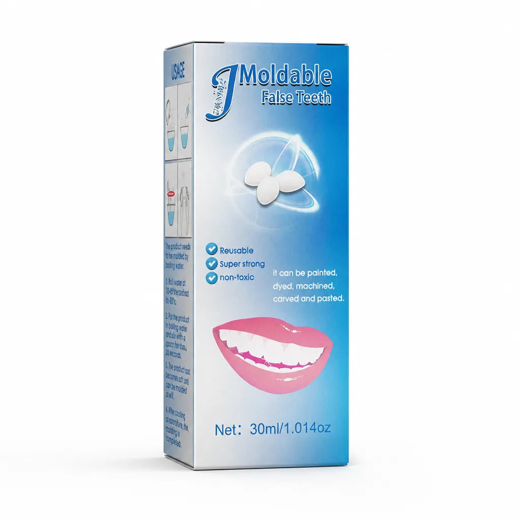 Tooth Repair Granules, Boil to Mold Reusable Resin to Help Fill the Look of Gaps, Chips & Missing Teeth
