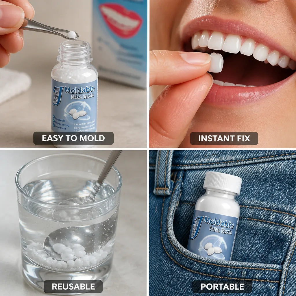 Tooth Repair Granules, Boil to Mold Reusable Resin to Help Fill the Look of Gaps, Chips & Missing Teeth – photo 3
