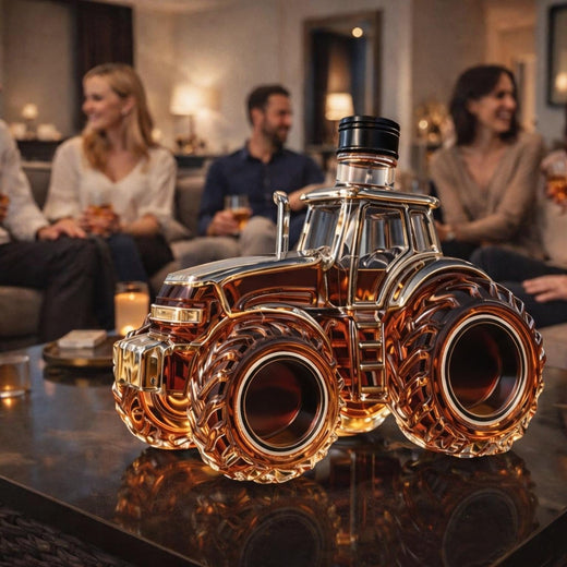 Tractor Whiskey Decanter, Decorative Farm Tractor Liquor Bottle for Home Bar & Farmer Gifts