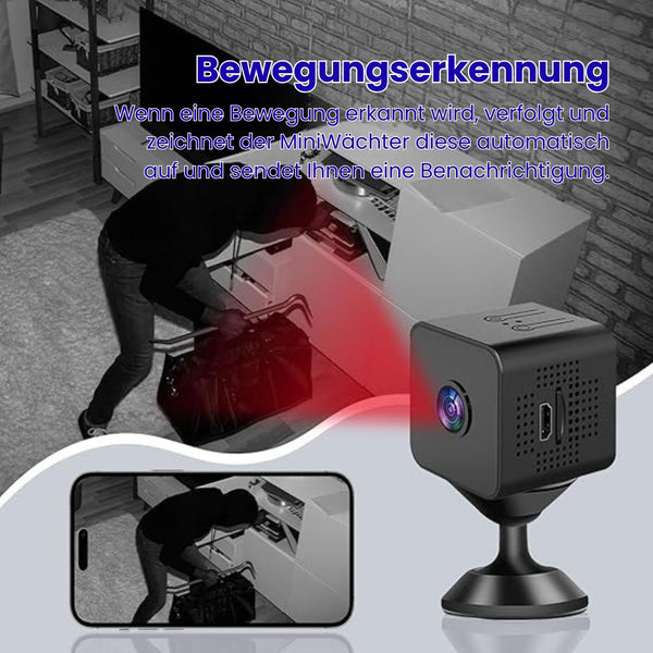 Wireless Mini Security Camera, 1080P WiFi Indoor Outdoor Camera with Magnetic Mount & Live View