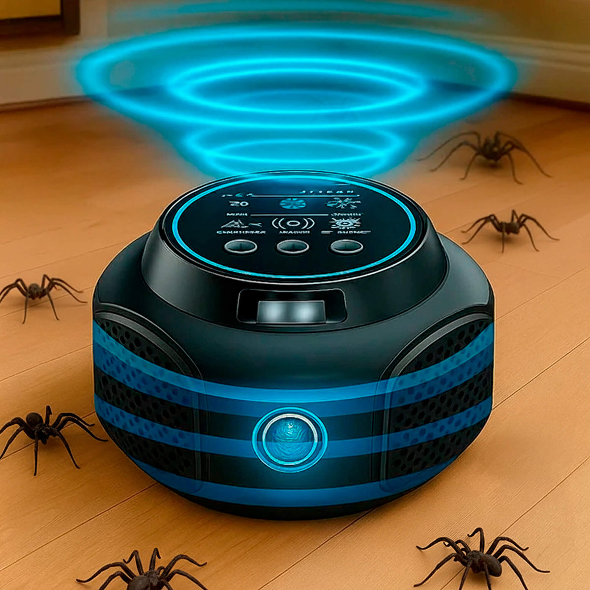 Ultrasonic Plug-In Spider Repellent – Black