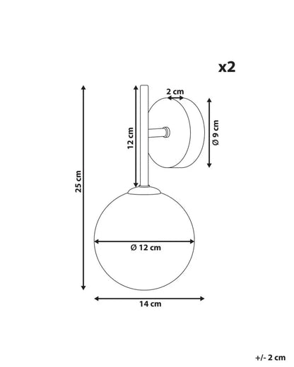 AMBRISA Handmade Glass Wall Light