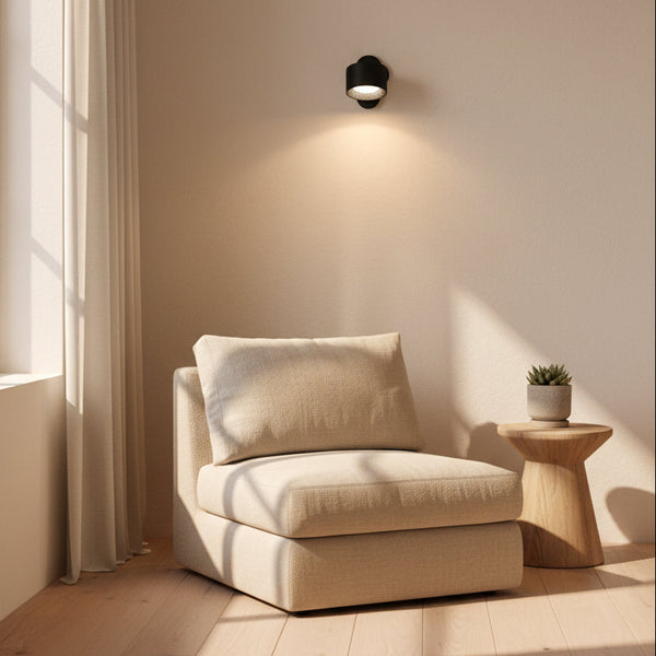 Magnetic Wall Light, 360° Cordless USB Rechargeable Wall Lamp with 3 Brightness Levels