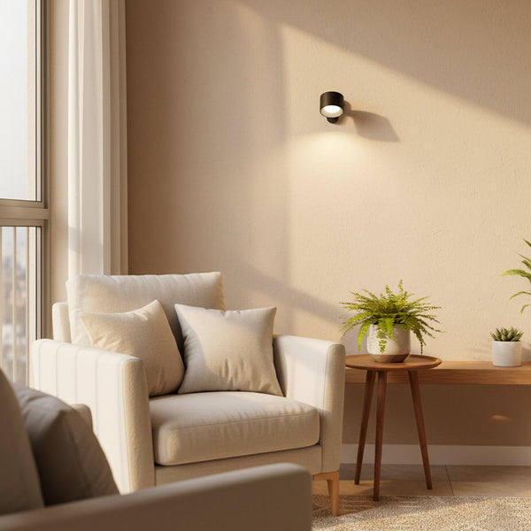 Magnetic Wall Light, 360° Cordless USB Rechargeable Wall Lamp with 3 Brightness Levels